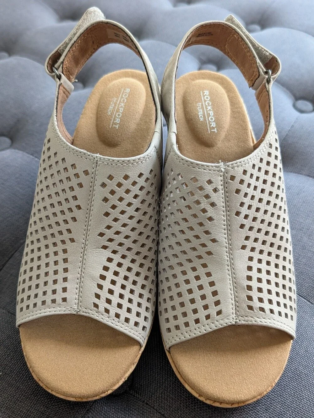 Rockport Briah Perf Wedge Sandal - Size 7.5W